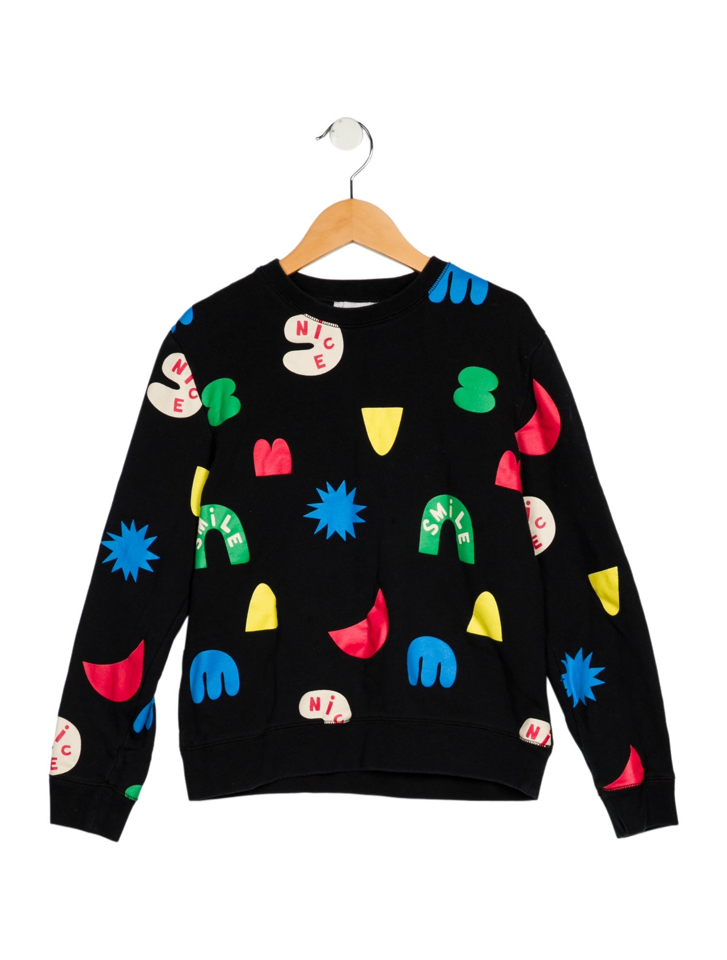 Stella McCartney Girls' Pattern Print Crew Neck Sweatshirt