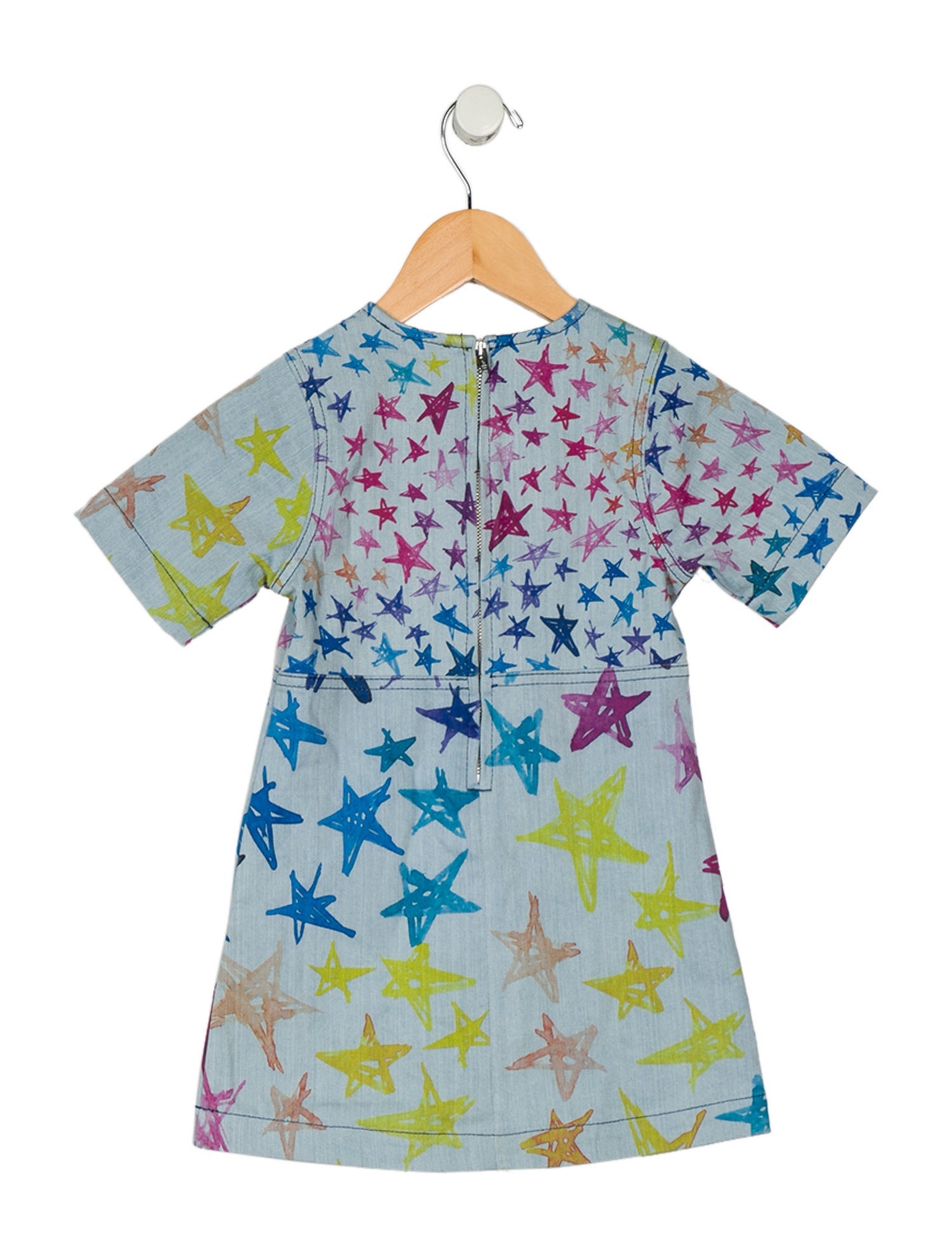 Stella McCartney Toddler Girls' Denim Short Sleeve Dress