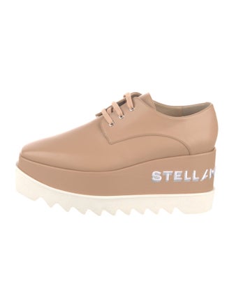 Stella McCartney Leather Crystal Embellishments Sneakers