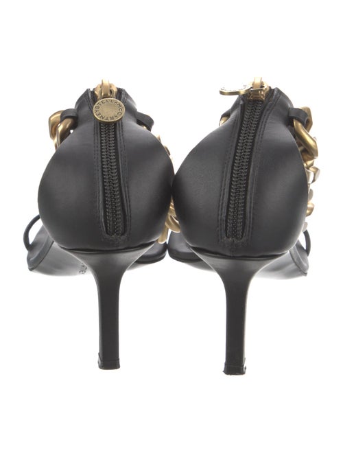 Stella McCartney Leather Chain-Link Accents Sandals