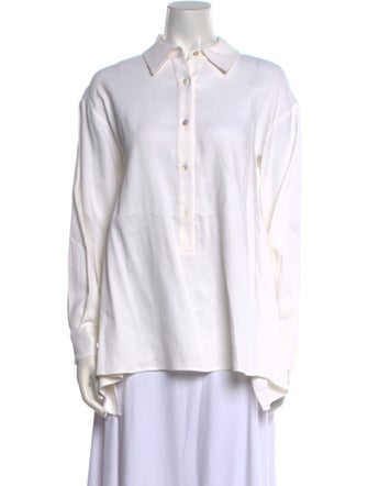 Stella McCartney Long Sleeve Button-Up Top