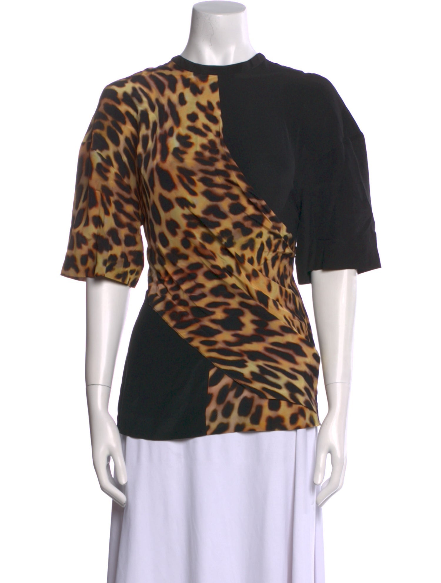 Stella McCartney Silk Animal Print Blouse
