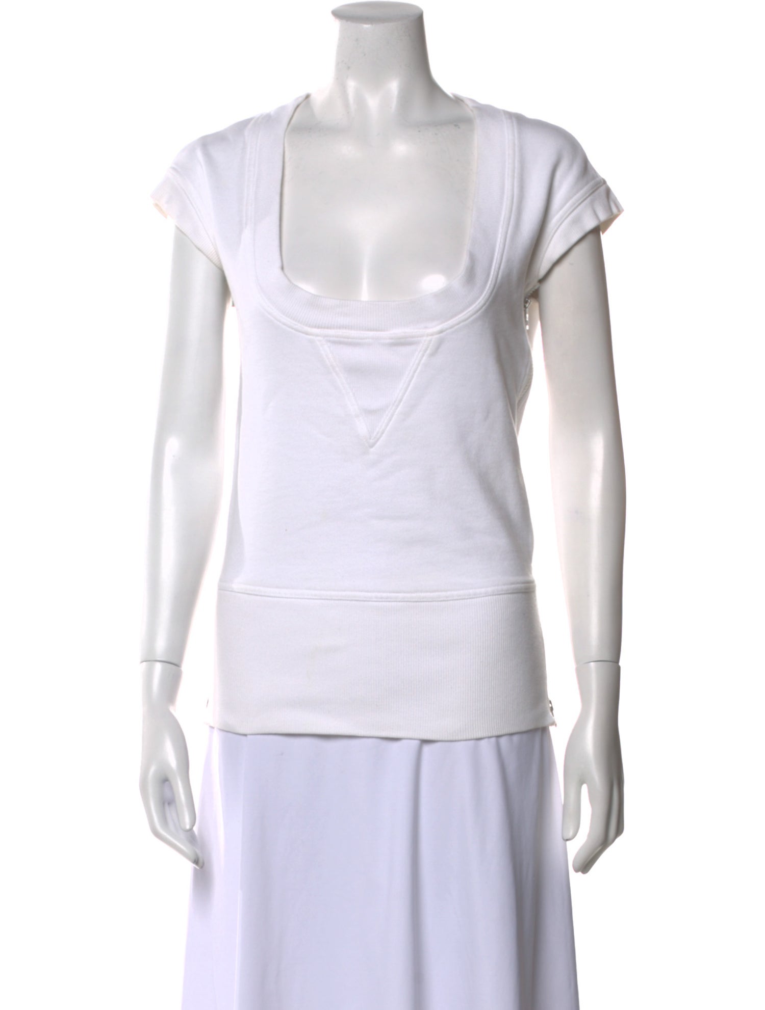 Stella McCartney Square Neckline Short Sleeve T-Shirt