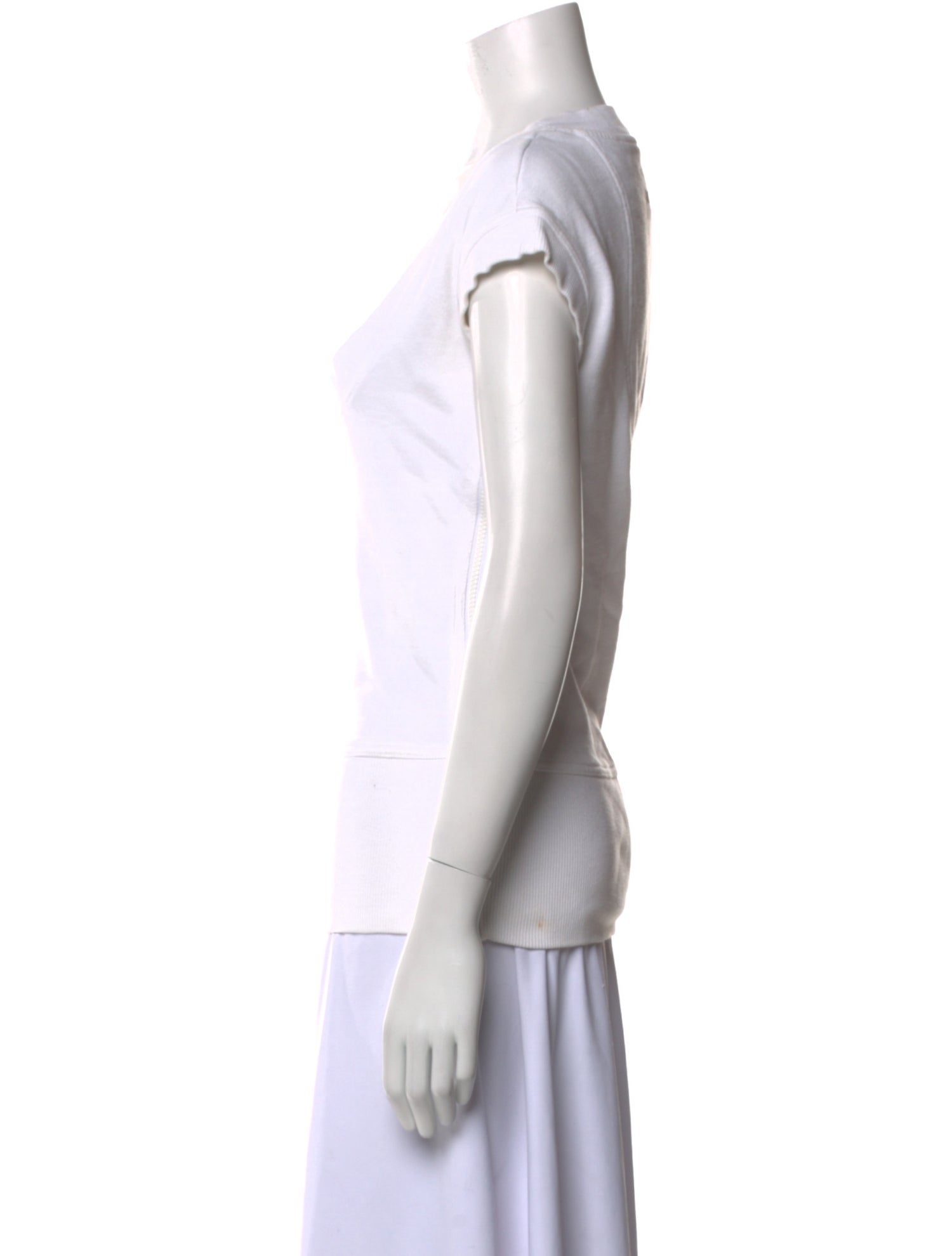 Stella McCartney Square Neckline Short Sleeve T-Shirt