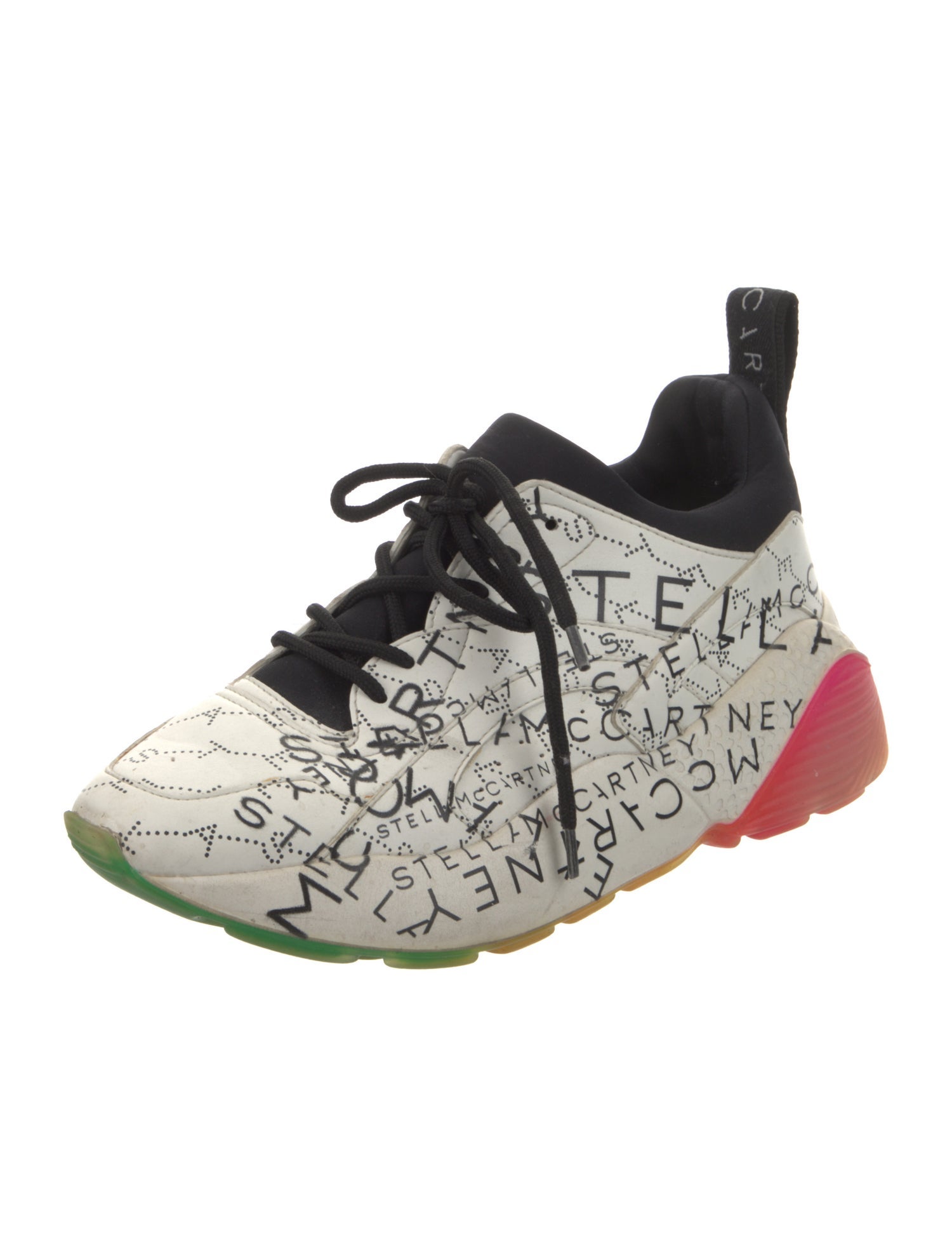 Stella McCartney Leather Printed Sneakers