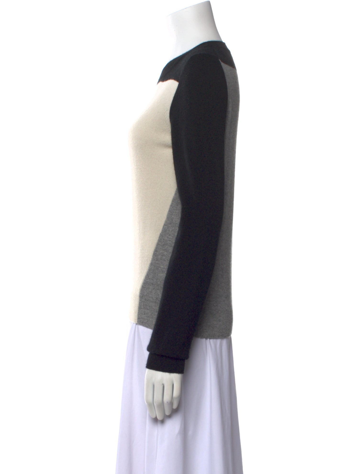 Stella McCartney Cashmere Colorblock Pattern Sweater