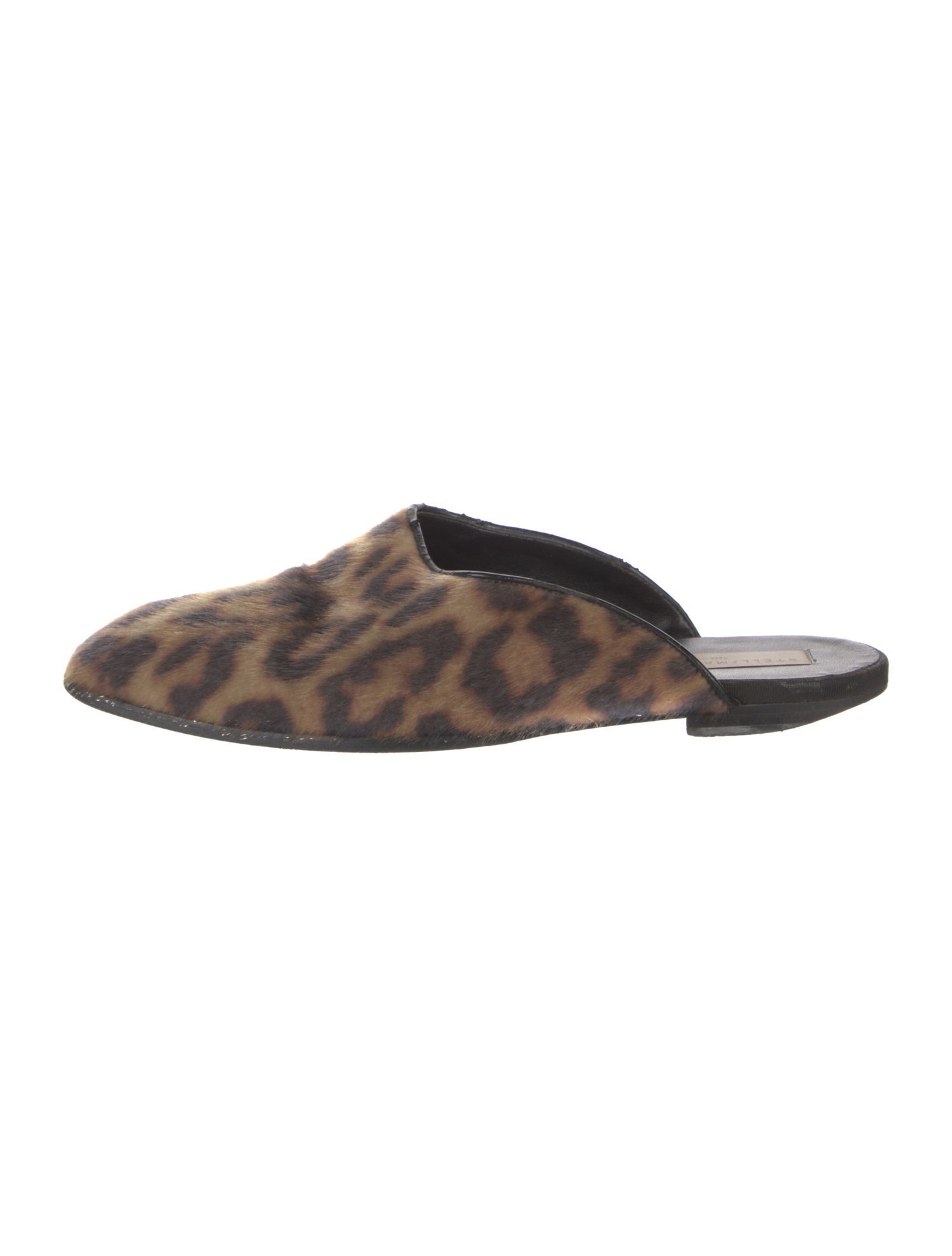 Stella McCartney Ponyhair Animal Print Mules