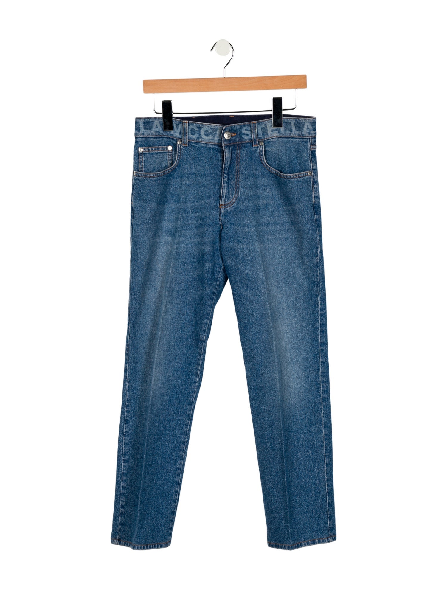 Stella McCartney Mid-Rise Straight Leg Jeans