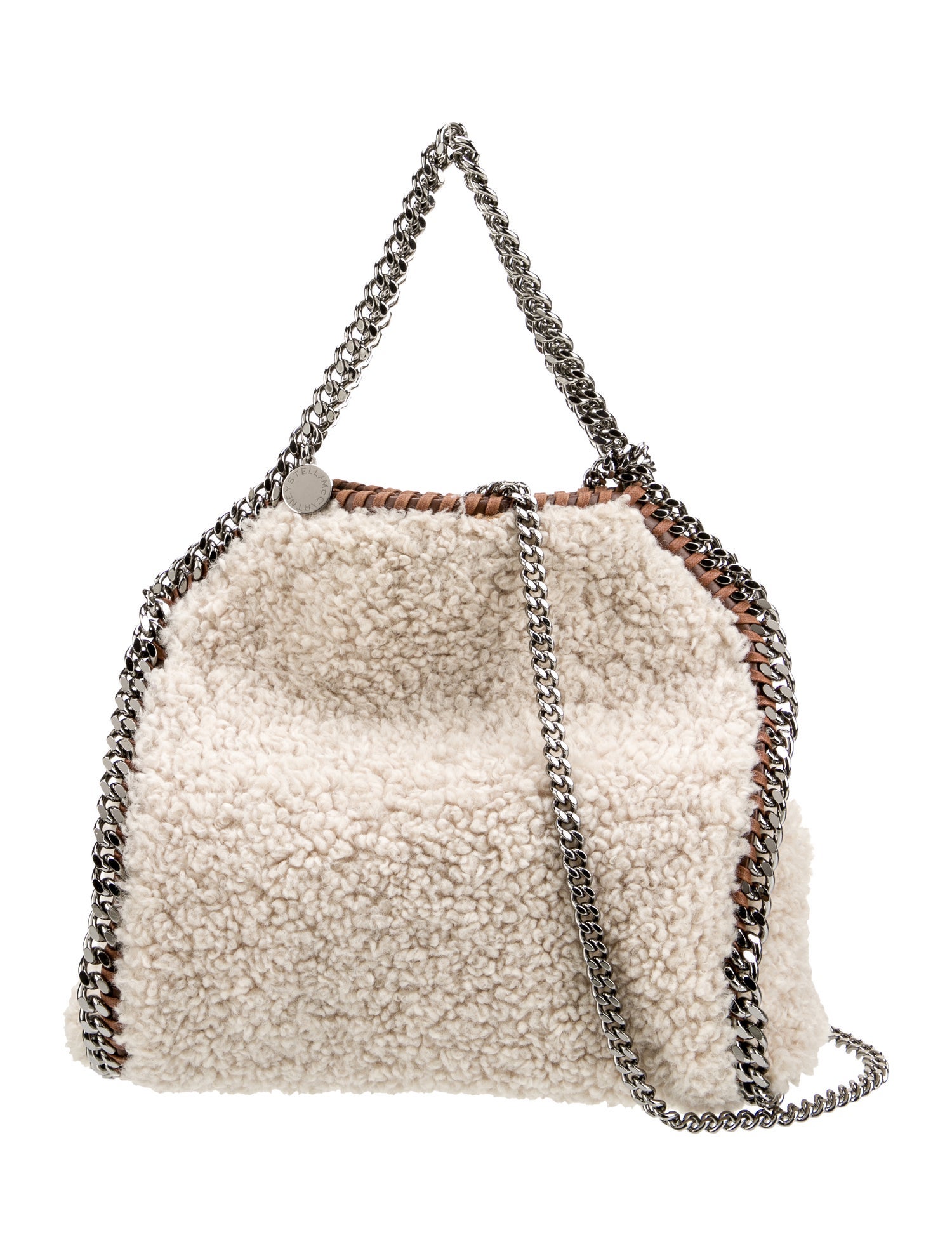 Stella McCartney Shearling Top Handle Bag