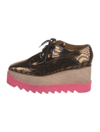 Stella McCartney Patent Leather Printed Oxfords