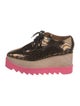 Stella McCartney Patent Leather Printed Oxfords