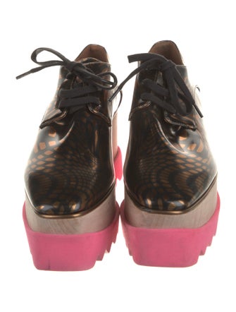 Stella McCartney Patent Leather Printed Oxfords