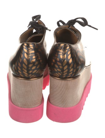 Stella McCartney Patent Leather Printed Oxfords