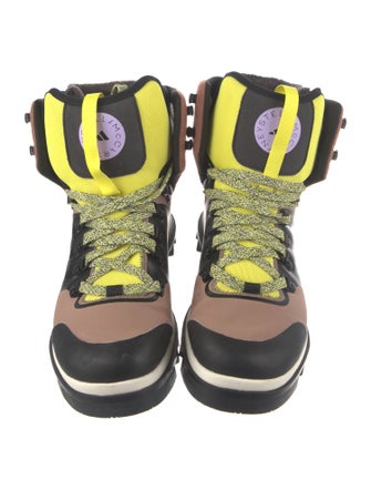 Stella McCartney Colorblock Pattern Hiking Boots