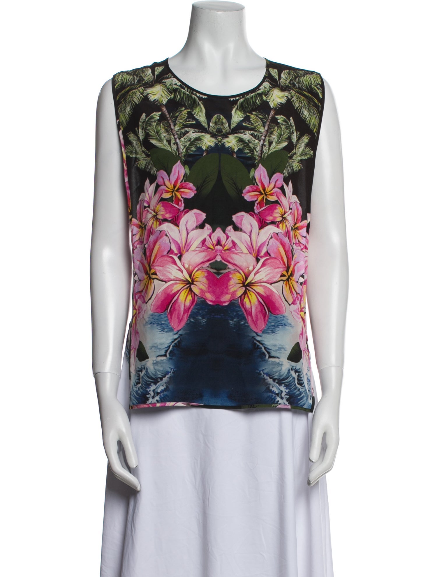 Stella McCartney Silk Floral Print Top