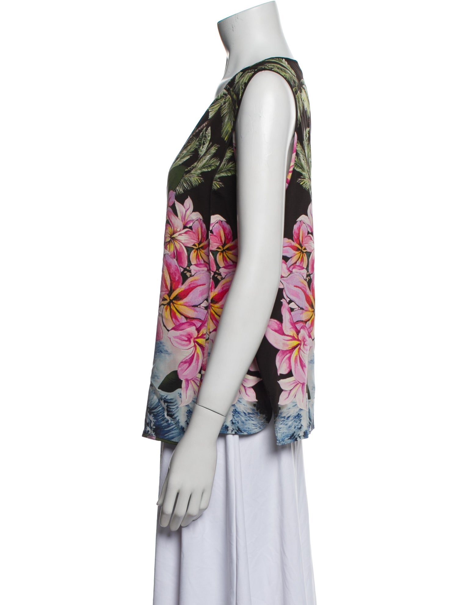 Stella McCartney Silk Floral Print Top