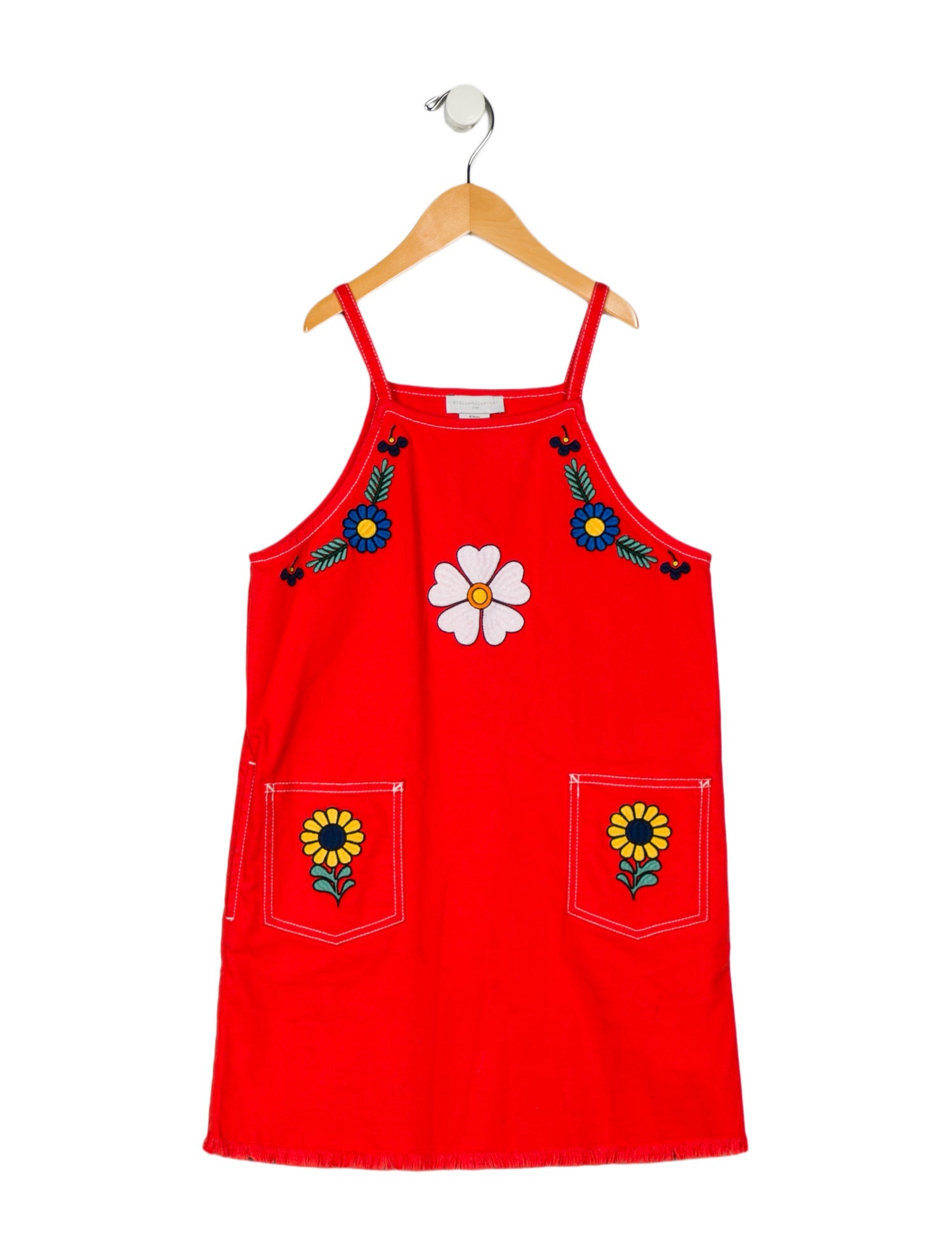 Stella McCartney kid girls' orange multicolored dress