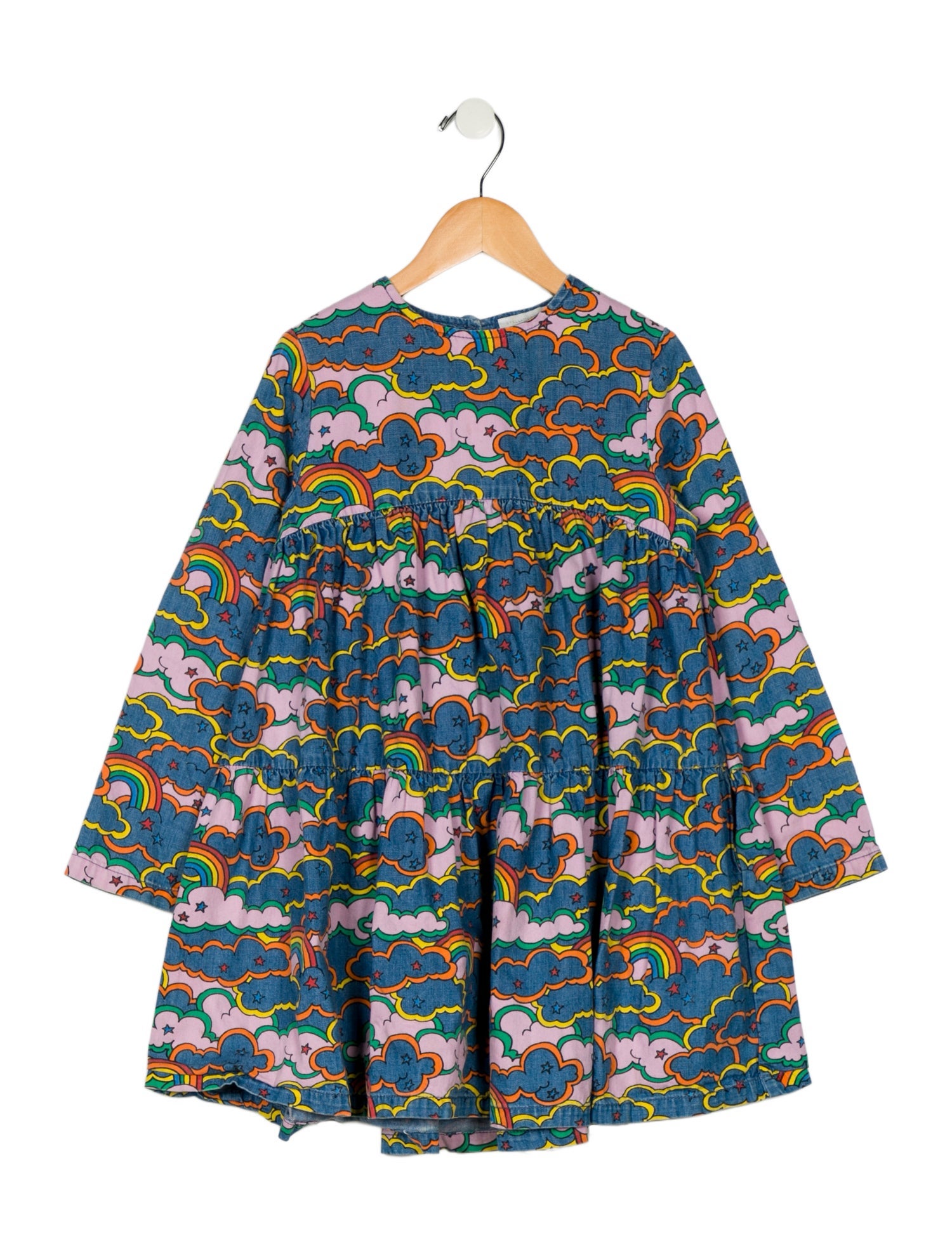 Stella McCartney kid girls blue multicolored dress