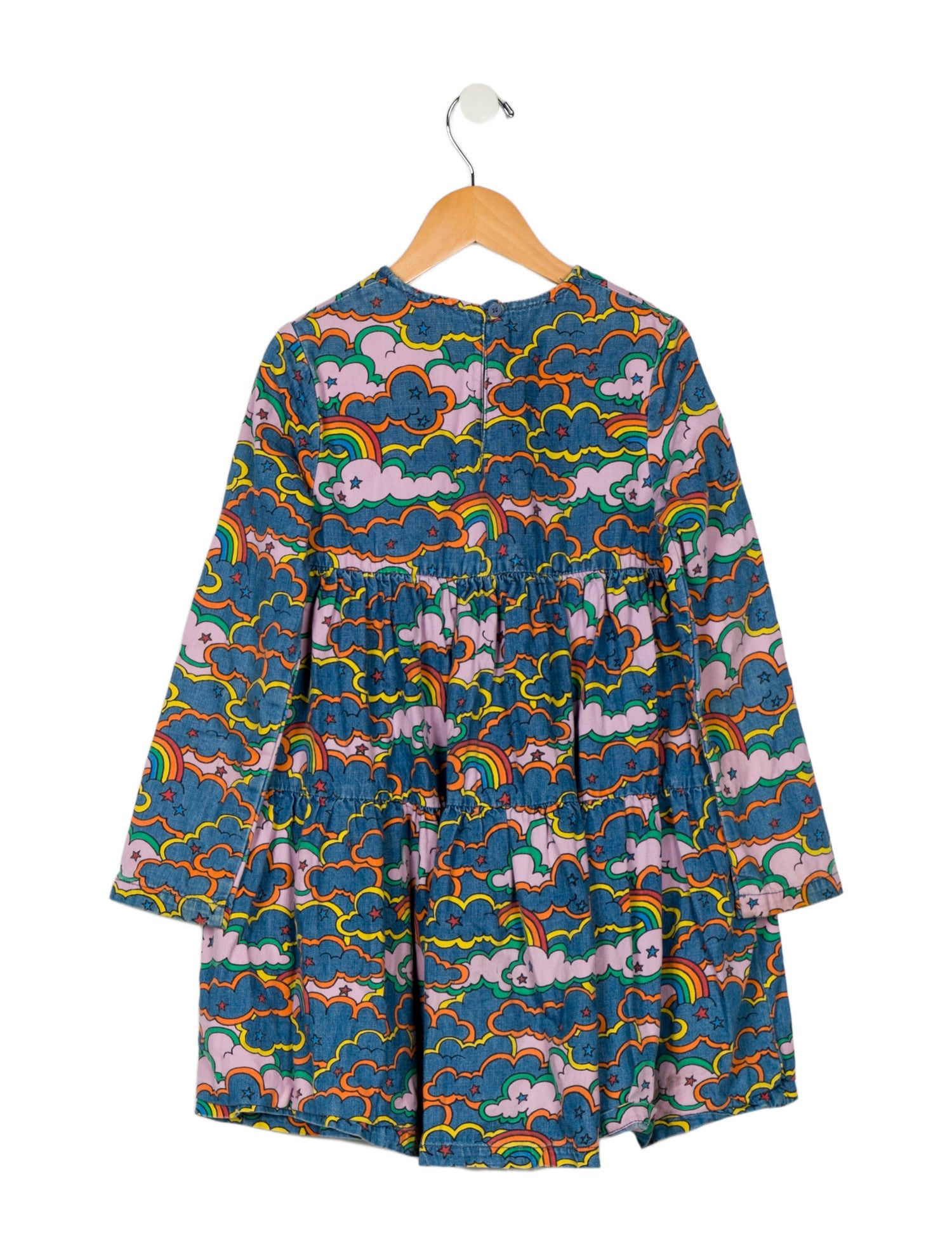 Stella McCartney kid girls blue multicolored dress