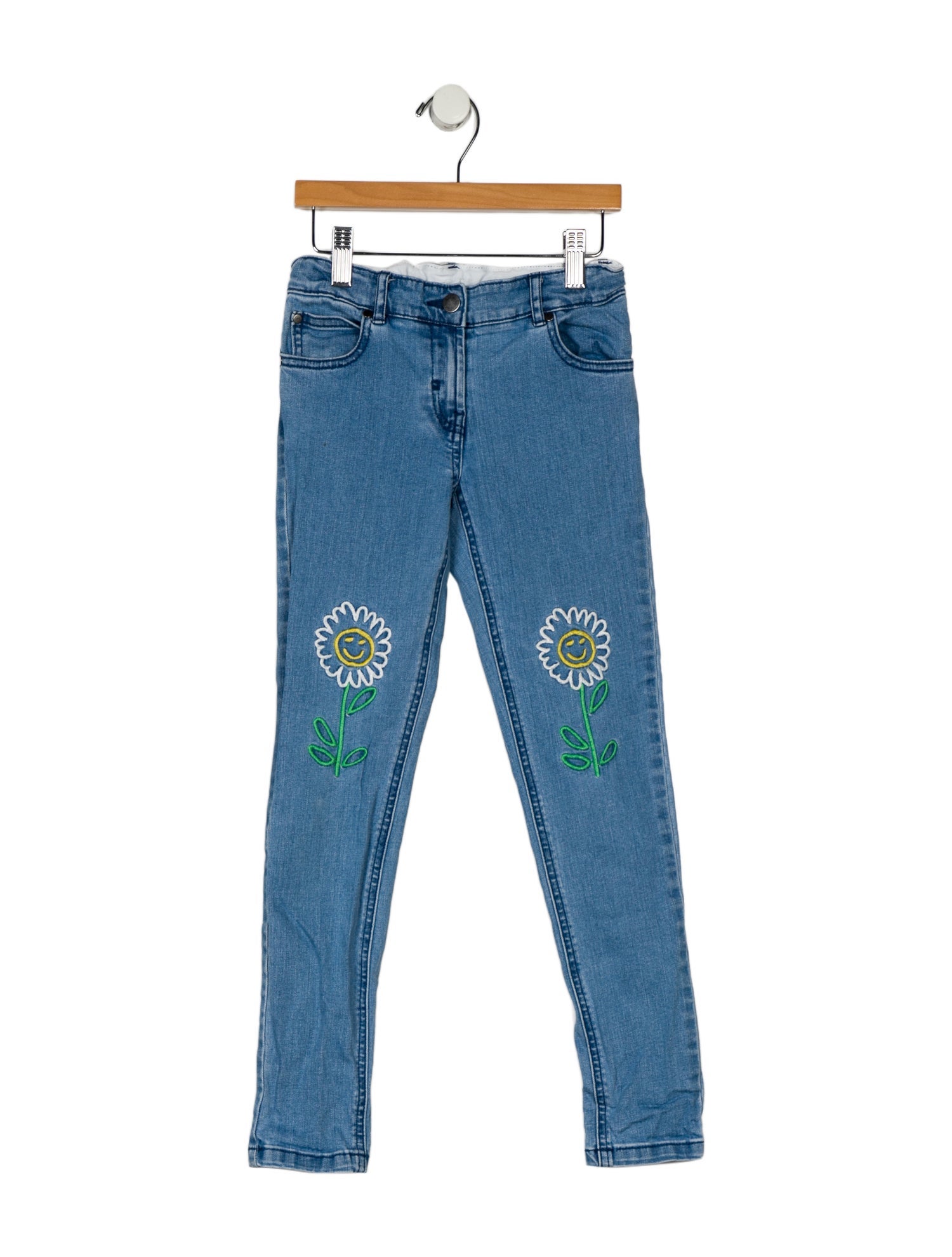 Stella McCartney kid girls' blue multicolored jeans