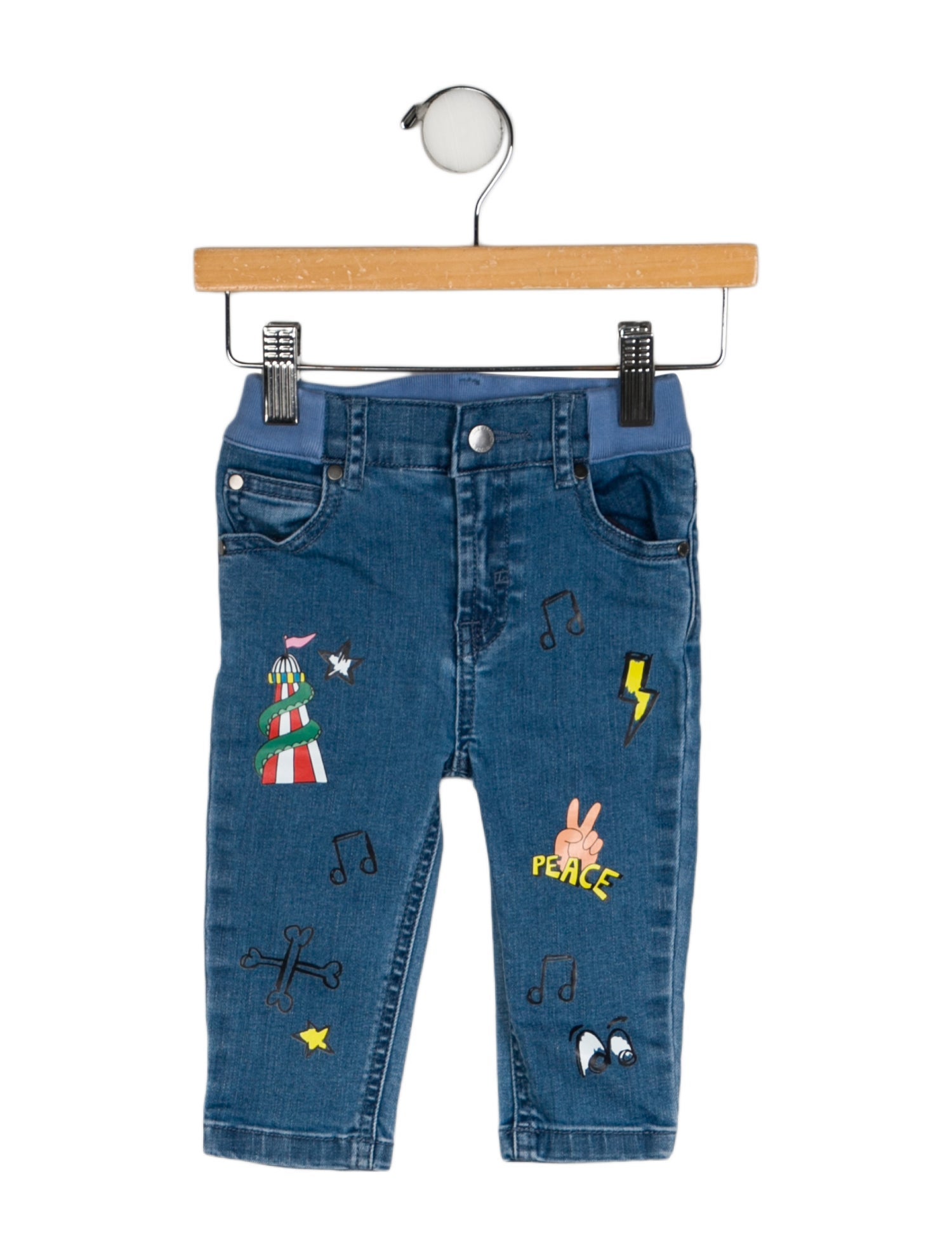 Stella McCartney Graphic Print Denim Jeans