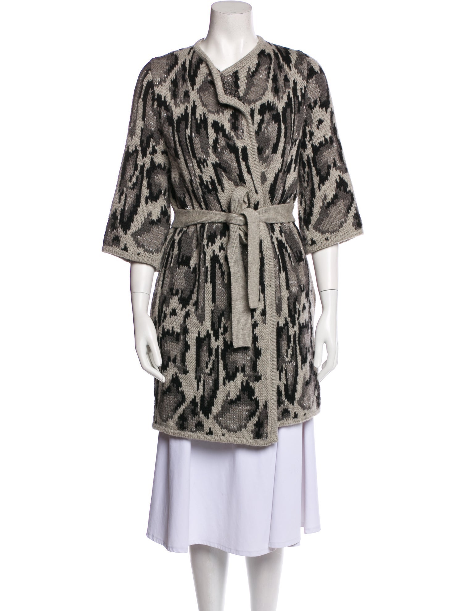 Stella McCartney Wool Animal Print Sweater