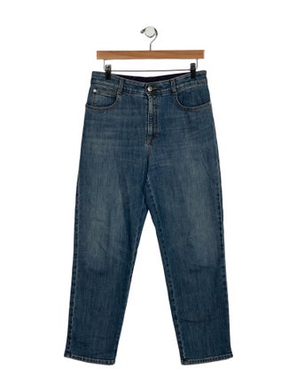 Stella McCartney High-Rise Straight Leg Jeans