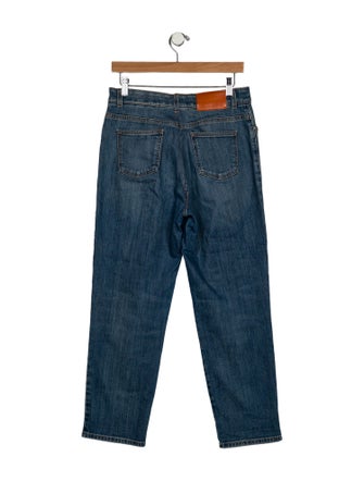 Stella McCartney High-Rise Straight Leg Jeans