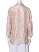 Stella McCartney Silk Lace Pattern Button-Up Top