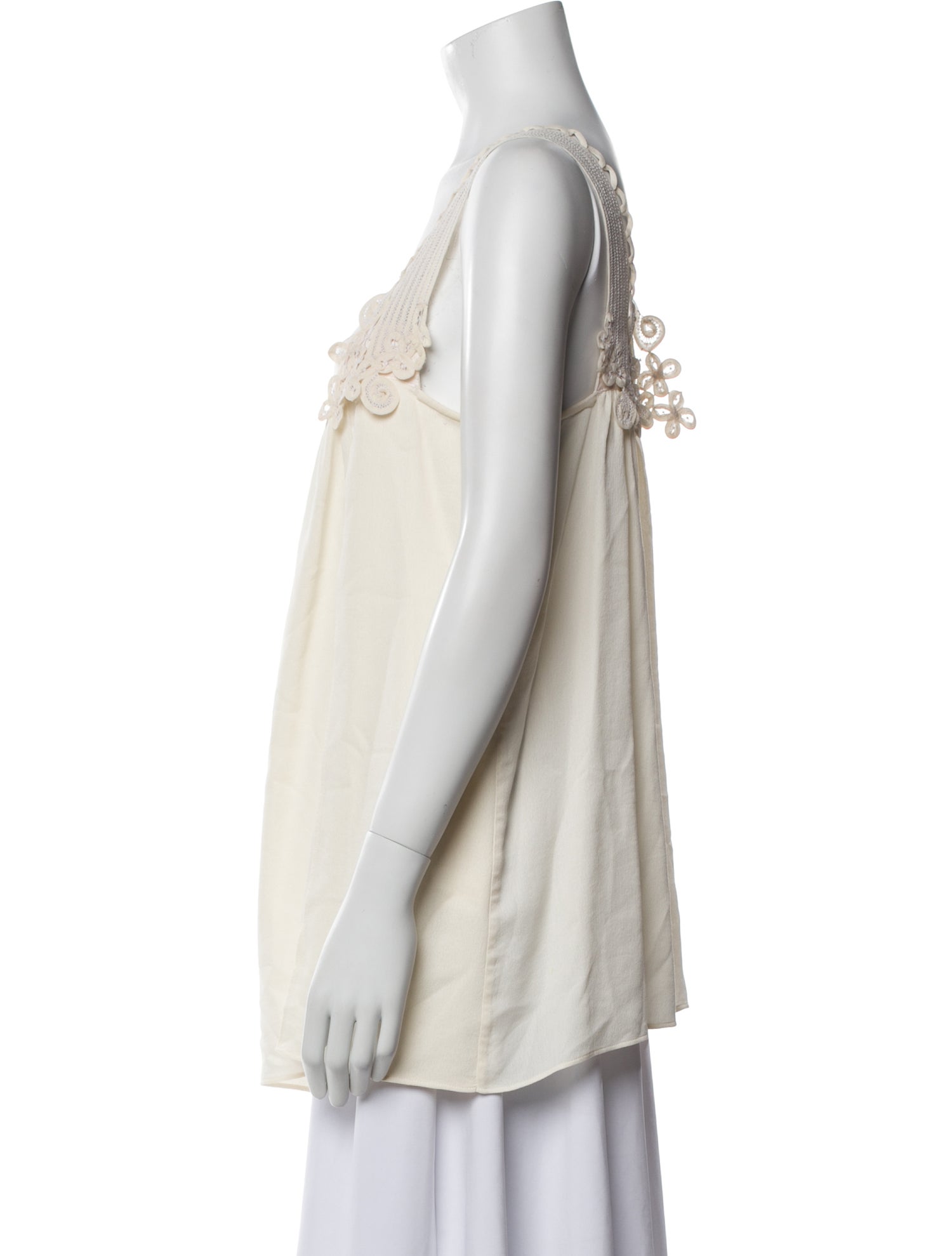 Stella McCartney Silk Square Neckline Tunic