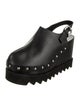 Stella McCartney Leather Studded Accents Slingback Flats