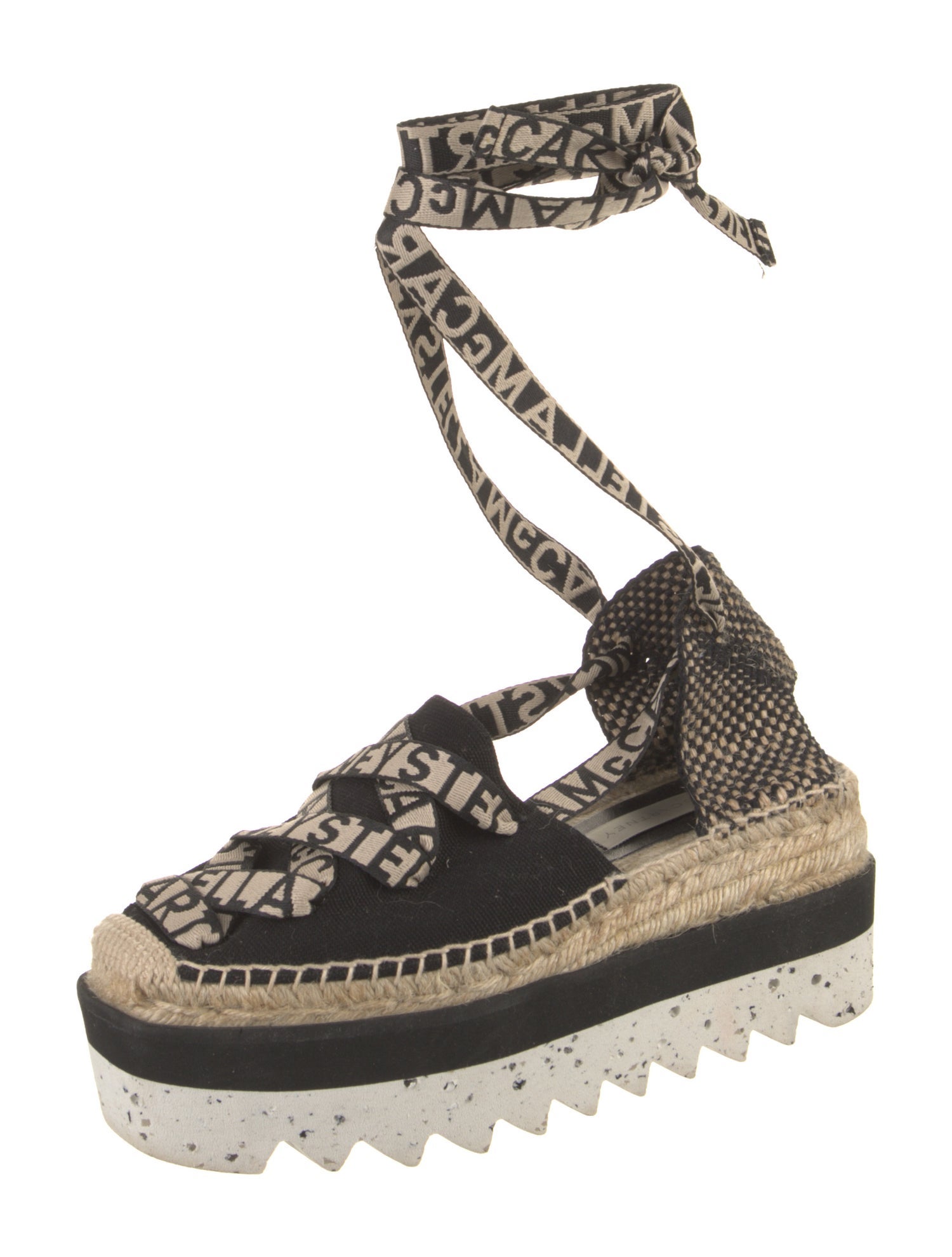 Stella McCartney Canvas Animal Print Espadrilles