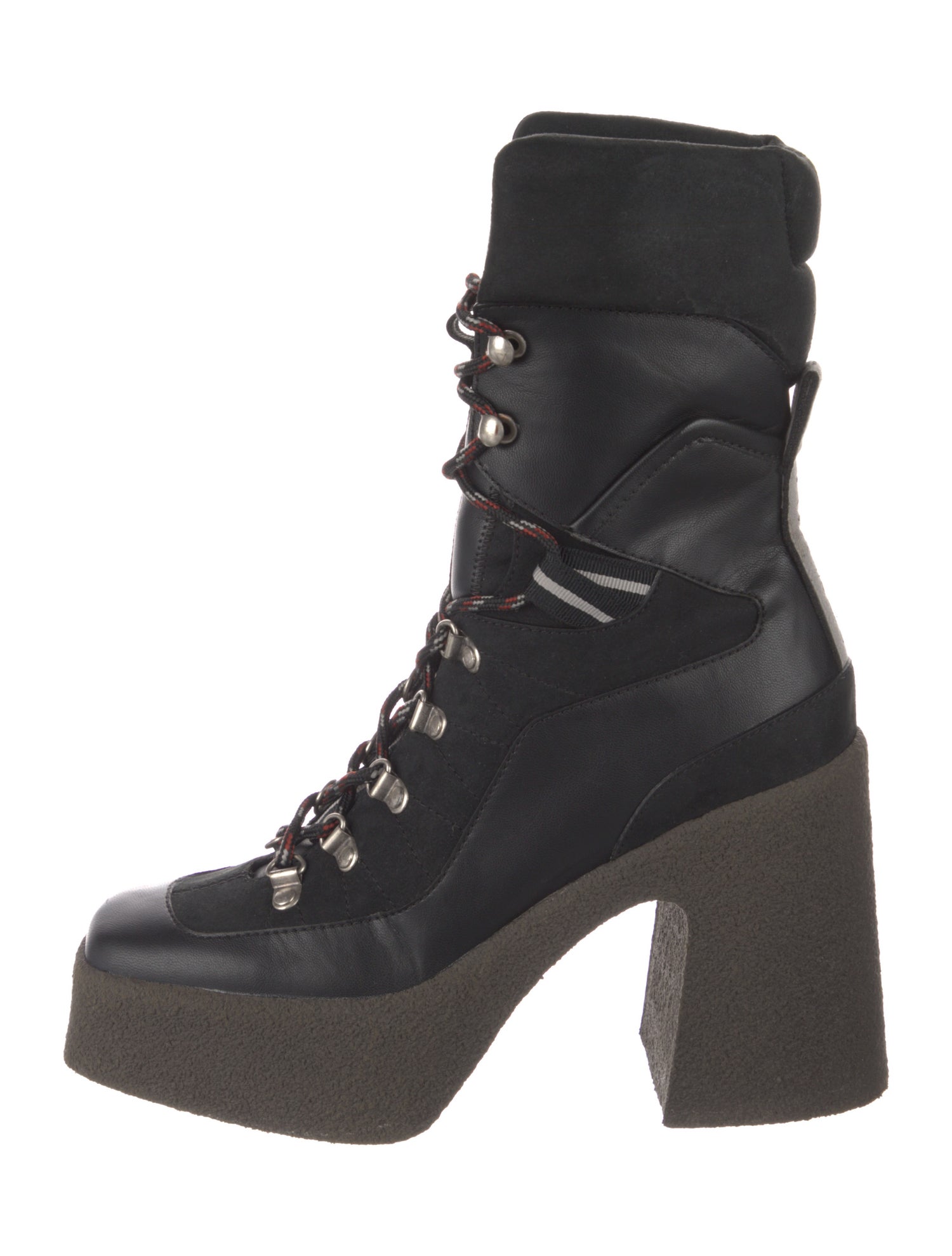 Stella McCartney Leather Lace-Up Boots