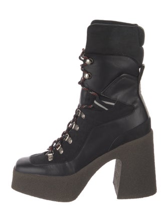 Stella McCartney Leather Lace-Up Boots