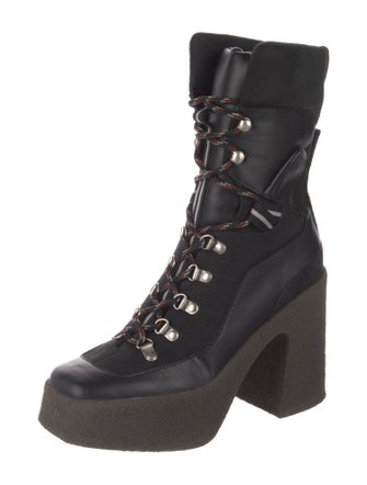 Stella McCartney Leather Lace-Up Boots