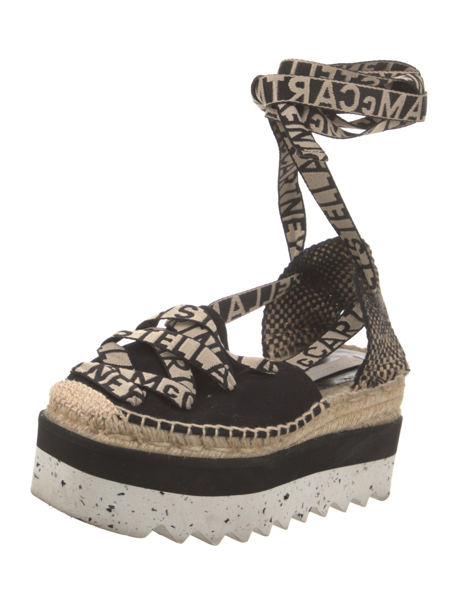 Stella McCartney Canvas Animal Print Espadrilles