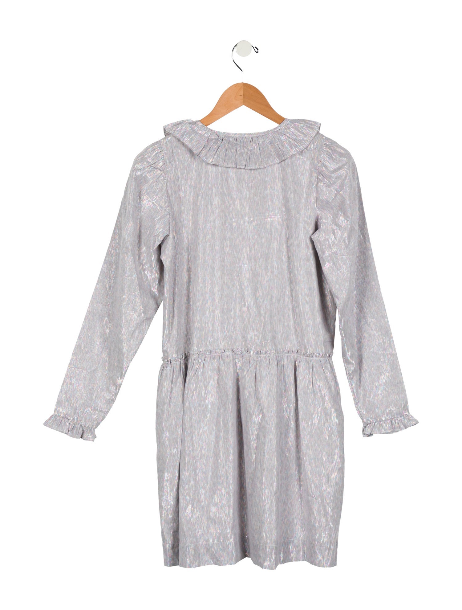 Stella McCartney Girls' Metallic Long Sleeve Dress w/Tags