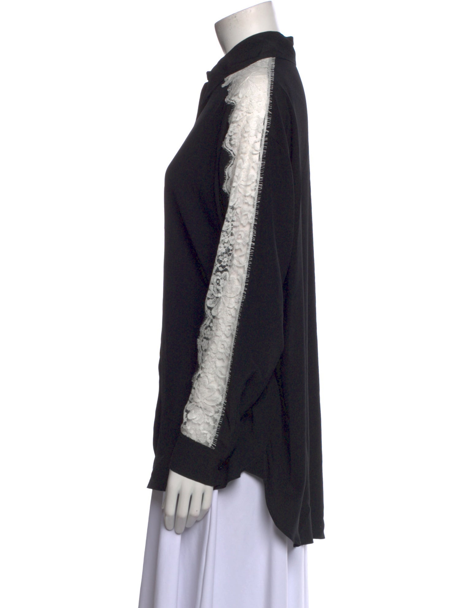 Stella McCartney Silk Long Sleeve Button-Up Top