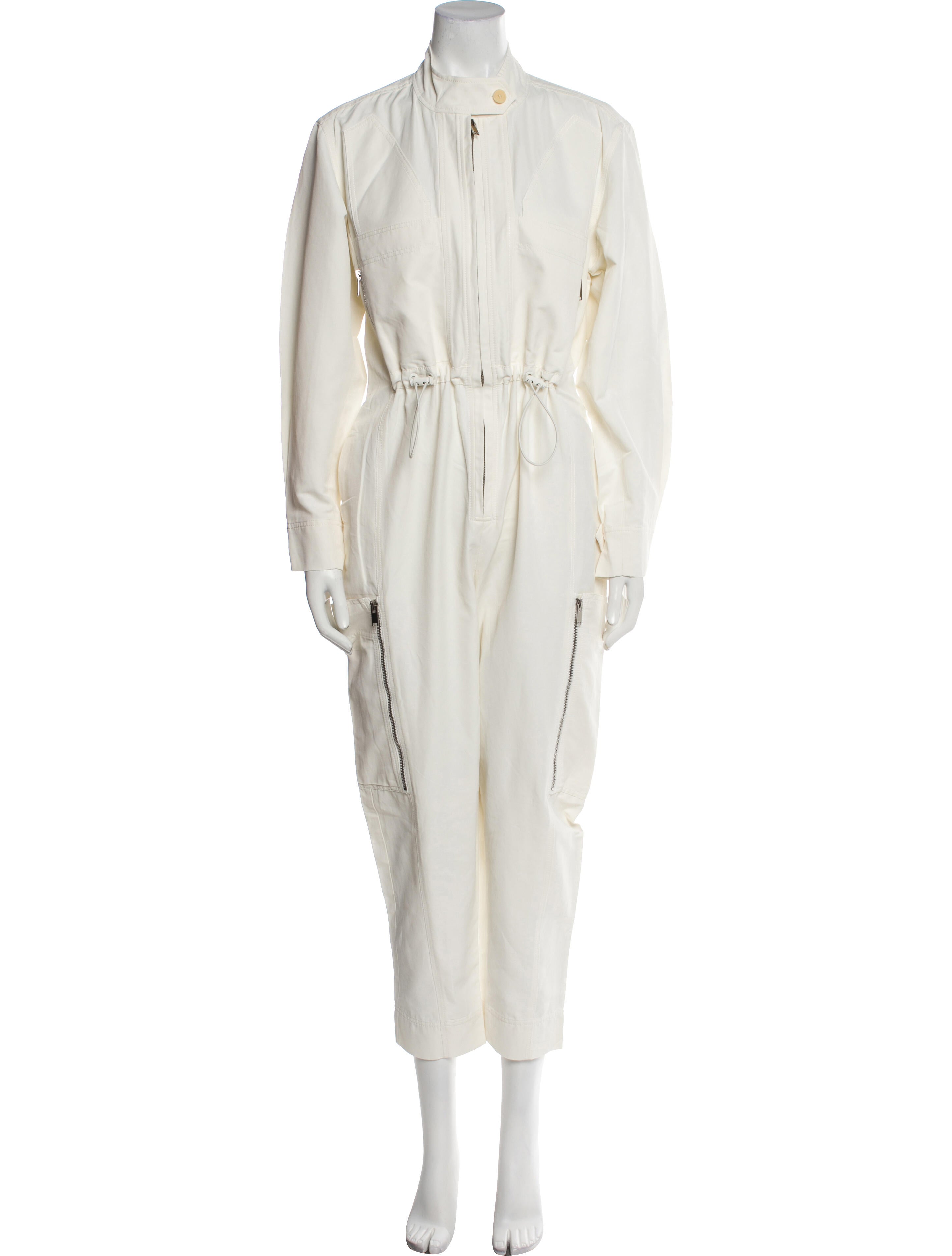 Stella McCartney Linen Mock Neck Jumpsuit