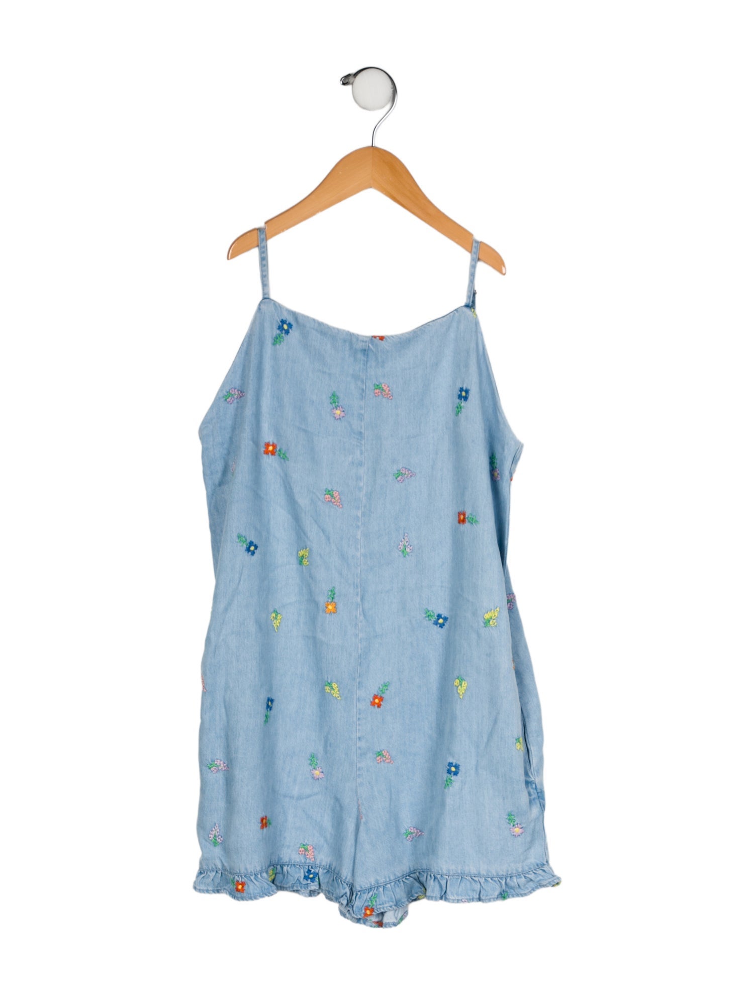 Stella McCartney Girls' " Flower " Embroidered Sleeveless Romper