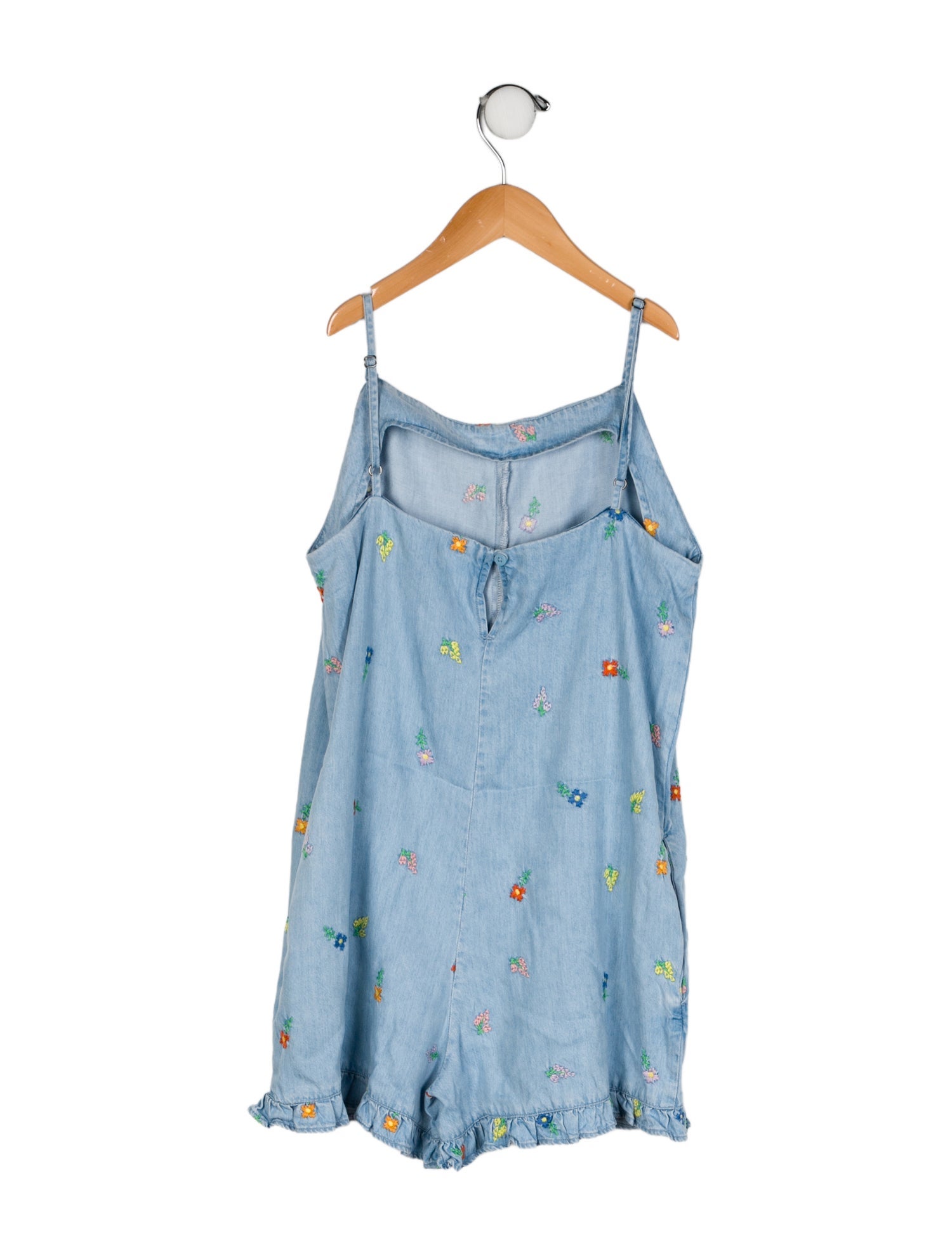 Stella McCartney Girls' " Flower " Embroidered Sleeveless Romper