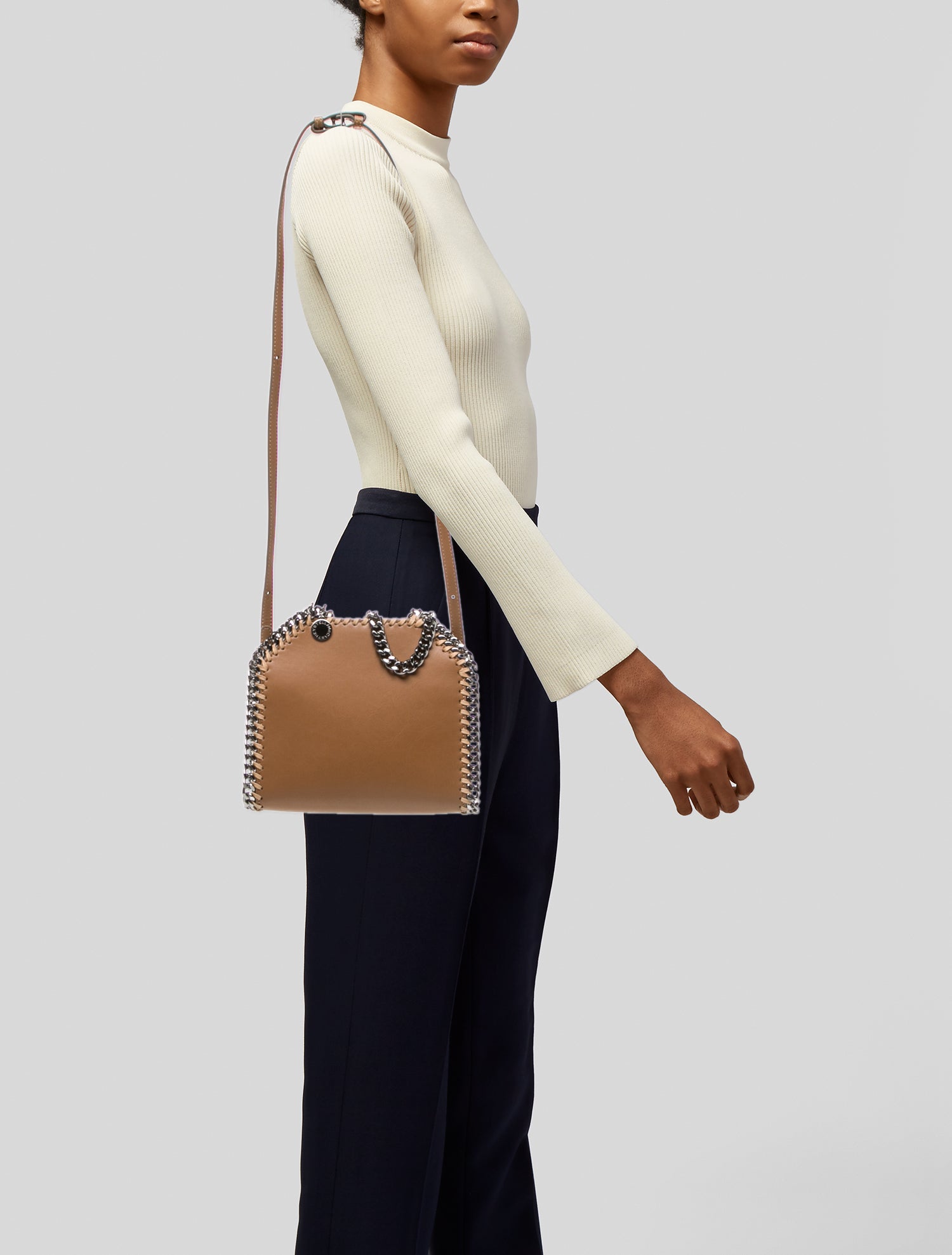 Stella McCartney Leather Top Handle Bag