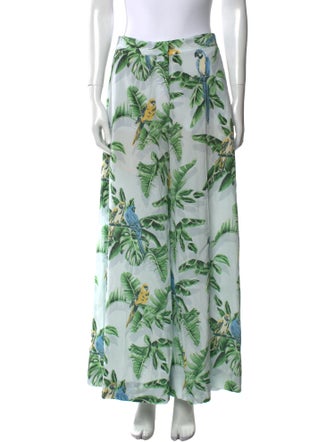 Stella McCartney Silk Wide Leg Pants
