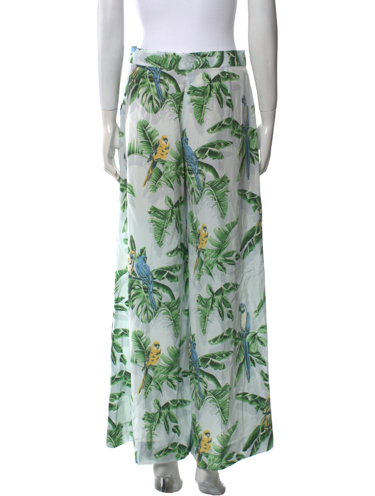 Stella McCartney Silk Wide Leg Pants