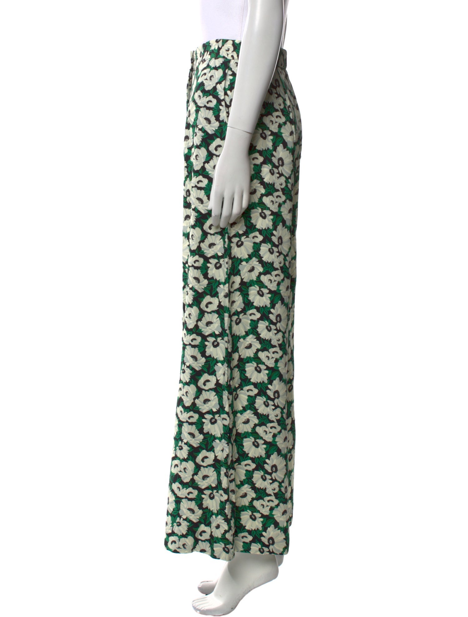 Stella McCartney Floral Print Wide Leg Pants