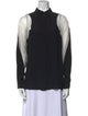 Stella McCartney Silk Colorblock Pattern Button-Up Top