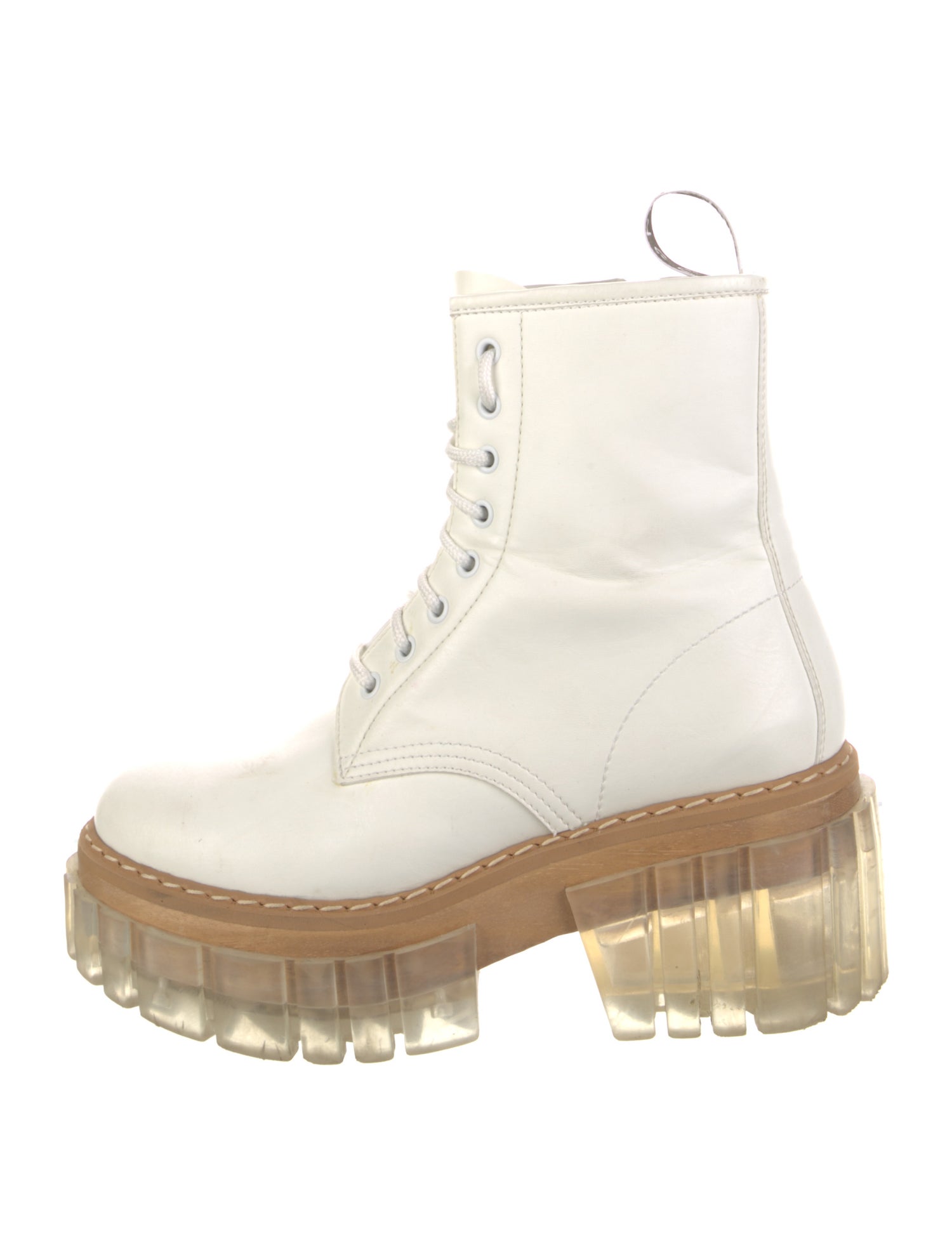 Stella McCartney Leather Combat Boots
