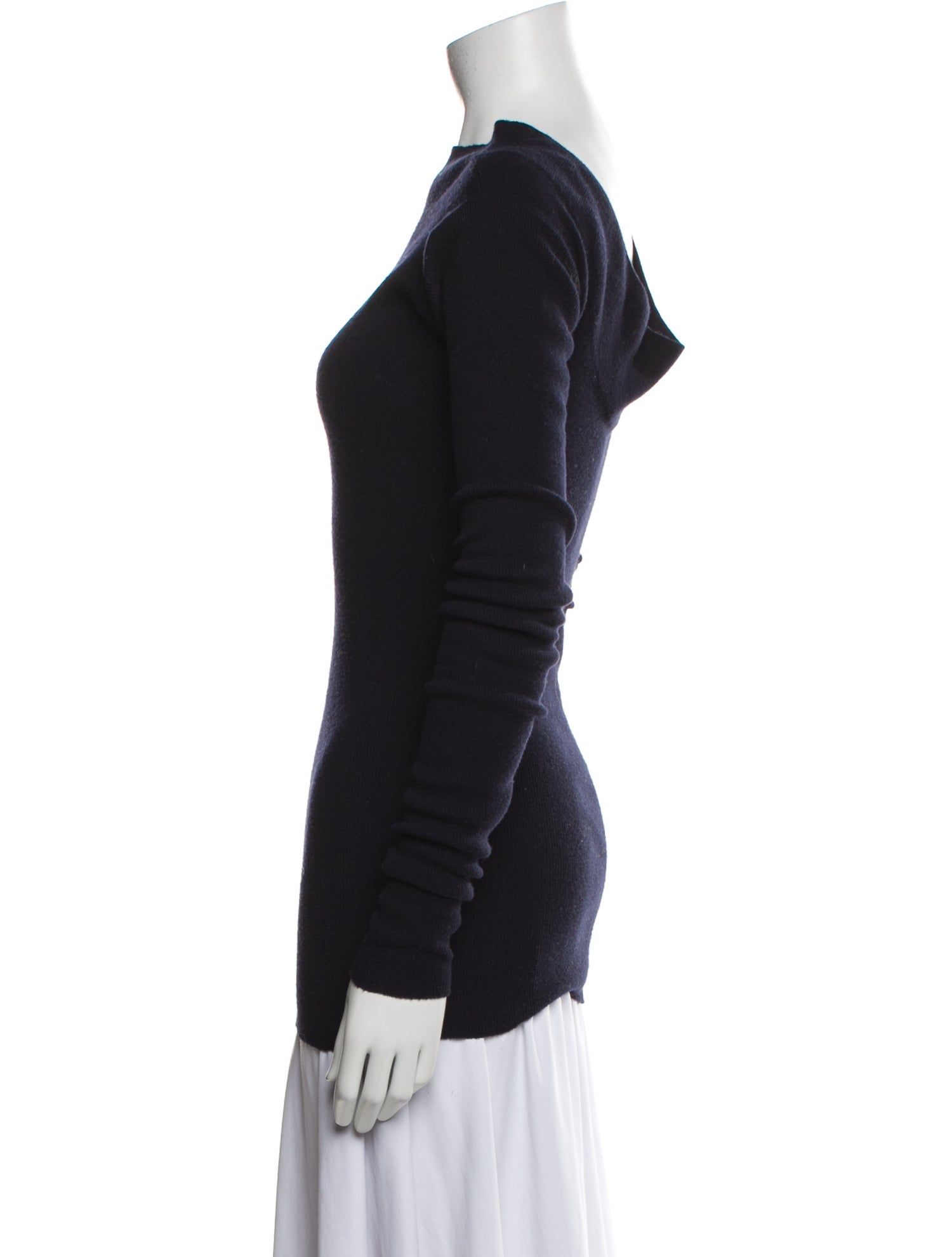 Stella McCartney Virgin Wool Bateau Neckline Top