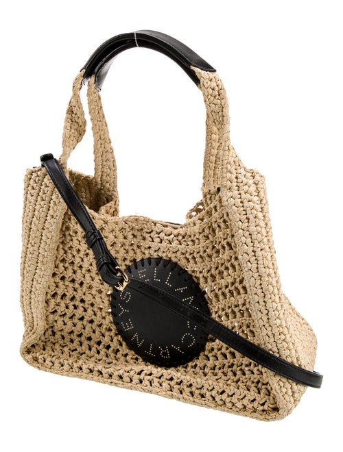 Stella McCartney Raffia Top Handle Bag