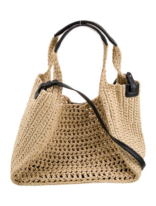 Stella McCartney Raffia Top Handle Bag
